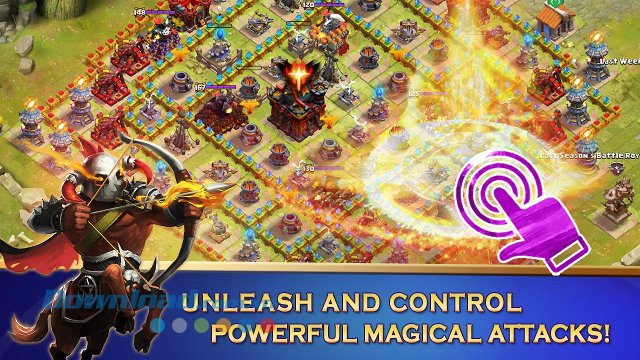 Thi triển kỹ năng trong game Clash of Lords 2 