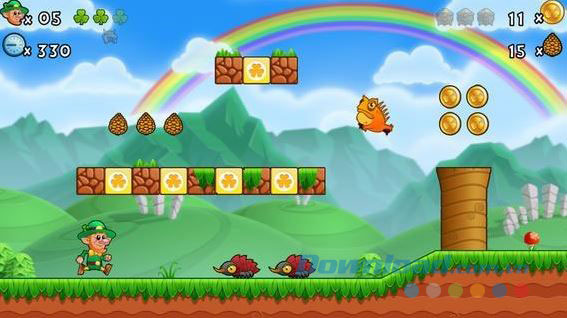 Giao diện game Lep's World cho Windows Phone