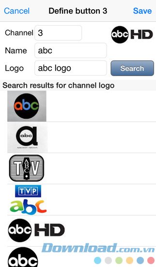 Cài đặt kênh yêu thích