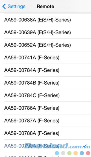 Hỗ trợ nhiều dòng tivi Samsung
