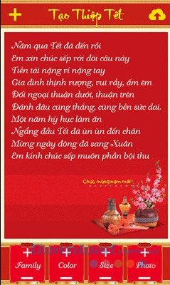 Tạo thiệp chúc tết