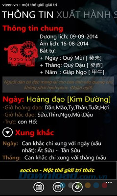 Thông tin xuất hành