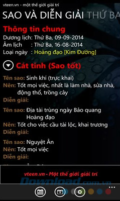 Xem sao và diễn giải