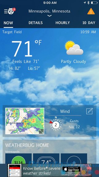 Ứng dụng thời tiết miễn phí