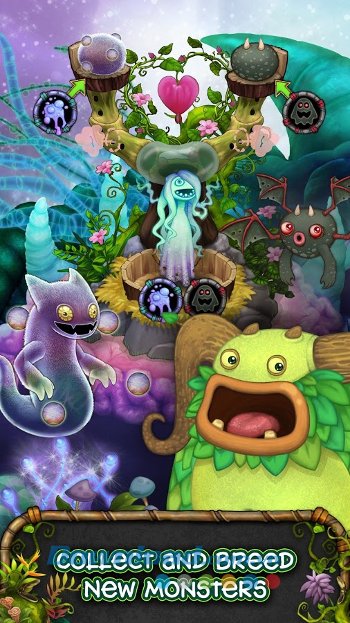 Thu thập và tạo quái vật trong game My Singing Monsters 