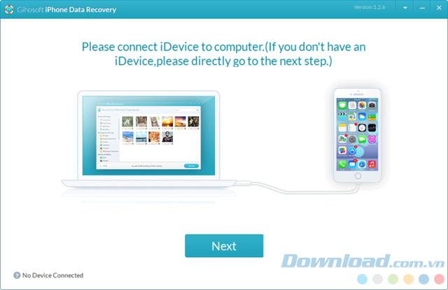 Kết nối thiết bị để quét dữ liệu Kết nối thiết bị để quét dữ liệu