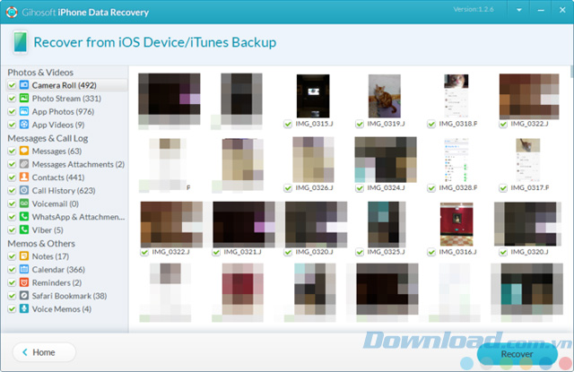 Xem trước dữ liệu muốn khôi phục Xem trước dữ liệu muốn khôi phục