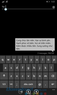 Gửi tin nhắn chúc tết