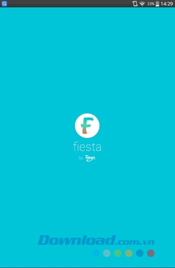 Giao diện khởi chạy của Fiesta by Tango