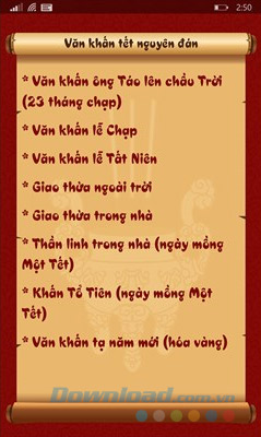 Văn khấn tết nguyên đán