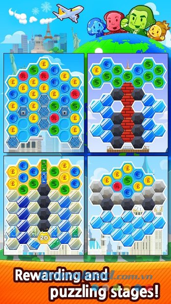 Millionaire POP gồm hơn 300 màn chơi khác nhau