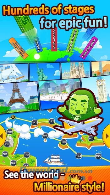 Thế giới game rộng lớn của Millionaire POP 