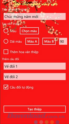 Tạo thiệp chúc tết