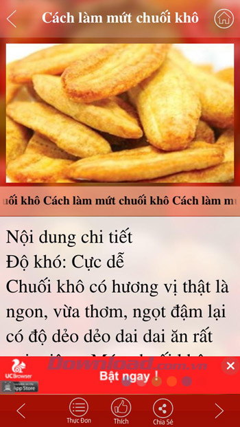 Cách làm mứt chuối khô