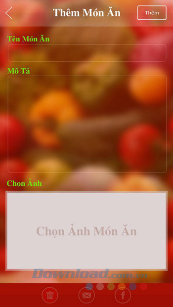 Thêm món ăn do tự tay mình làm