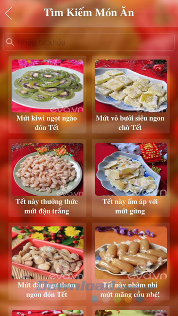 Tìm kiếm món ăn