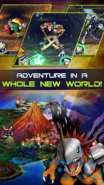 Phiêu lưu trong thế giới game rộng lớn của Digimon Heroes