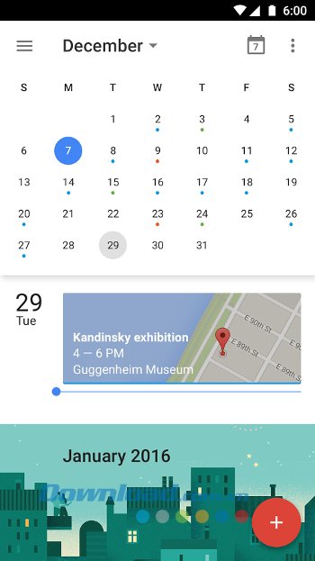Google Calendar - ứng dụng lịch đẹp cho Android