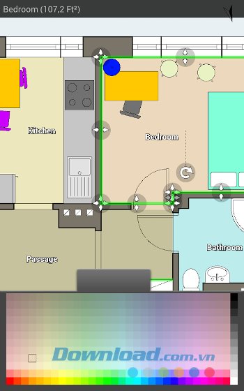 Lên ý tưởng cho các phòng trong nhà với Floor Plan Creator