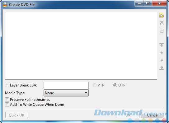 Tạo file DVD