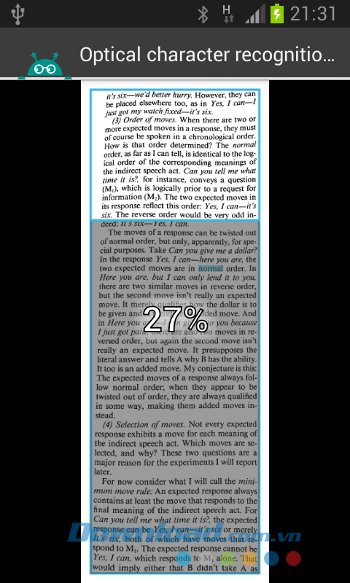 Quá trình quét của Text Fairy