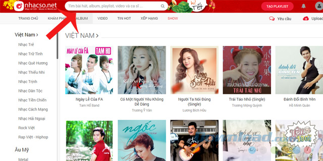 Tìm kiếm nhạc online