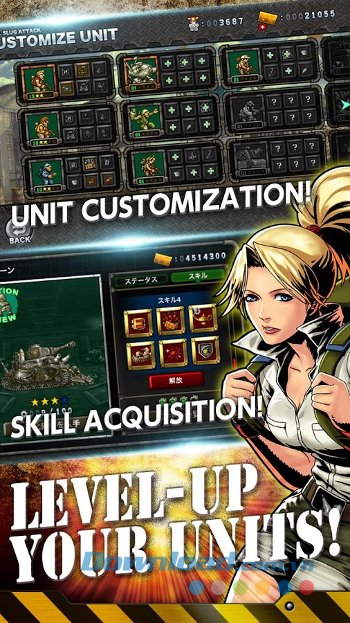 Nâng cấp Unit trong game Metal Slug Attack 