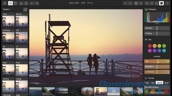Kho hiệu ứng đa dạng của Polarr Photo Editor