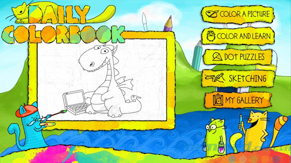 Các chế độ tô vẽ trong Daily Colorbook