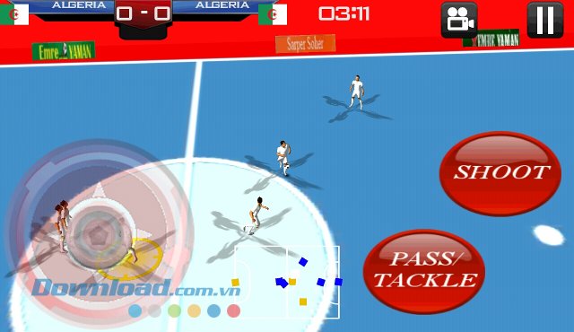 Giao diện màn chơi game Futsal 