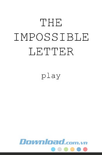 Giao diện The Impossible Letter Game