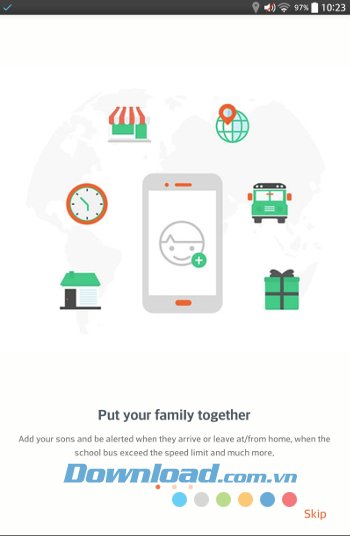 Màn hình khởi động của Family Locator & Kids Tracker 