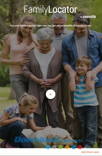 Đăng nhập ứng dụng Family Locator & Kids Tracker