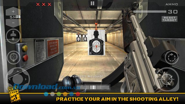 Luyện tập bắn súng trong game Gun Club 3
