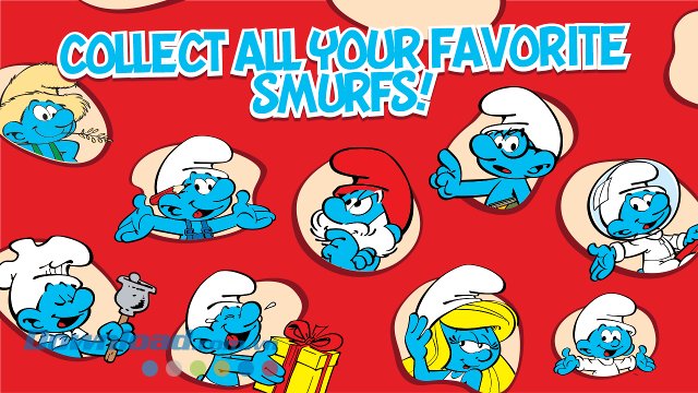 Mở khóa nhân vật mới trong game Smurfs' Village