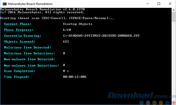 Malwarebytes Breach Remetiation quét phần mềm độc hại Malwarebytes Breach Remetiation quét phần mềm độc hại