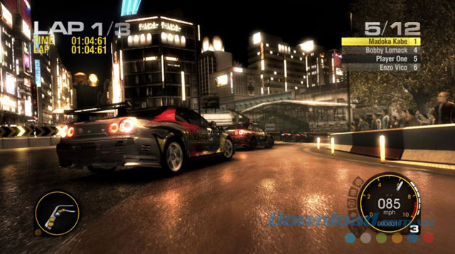 Giao diện game đua xe ô tô GRID 