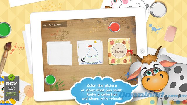 Thỏa sức sáng tạo trên tranh vẽ