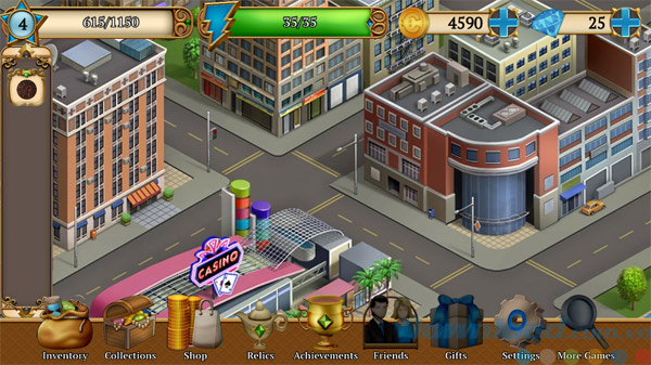 Giao diện bắt đầu của Mystery Society: Relic Match