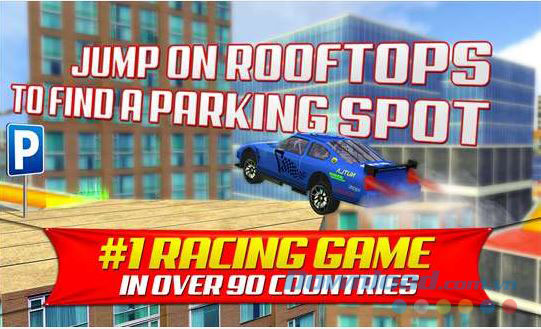 Thử thách đỗ xe trên mái nhà 