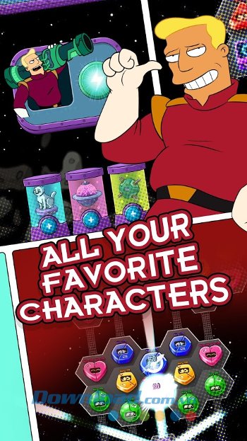 Mở khóa nhân vật trong game Futurama: Game of Drones