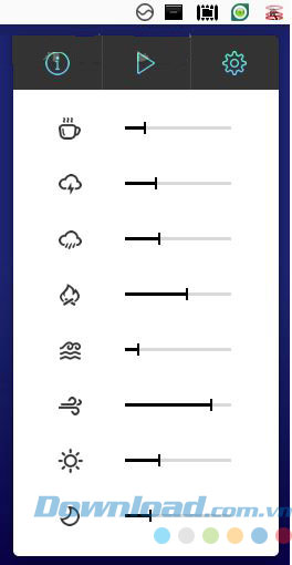 Lựa chọn âm thanh trong danh sách