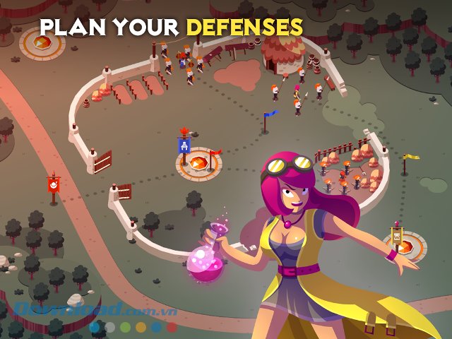 Bảo vệ căn cứ trong game Battleplans