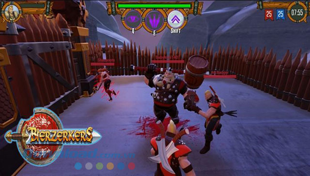 Giao diện game Bierzerkers 