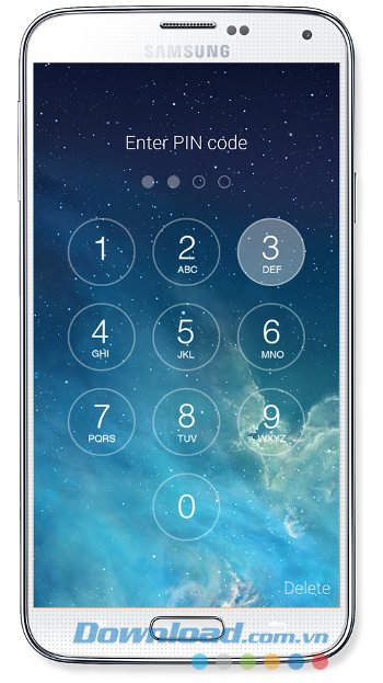 Thiết lập mật khẩu với OS8 Lock Screen