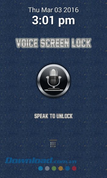 Mở khóa bằng giọng nói với Voice Screen Lock Mở khóa bằng giọng nói với Voice Screen Lock