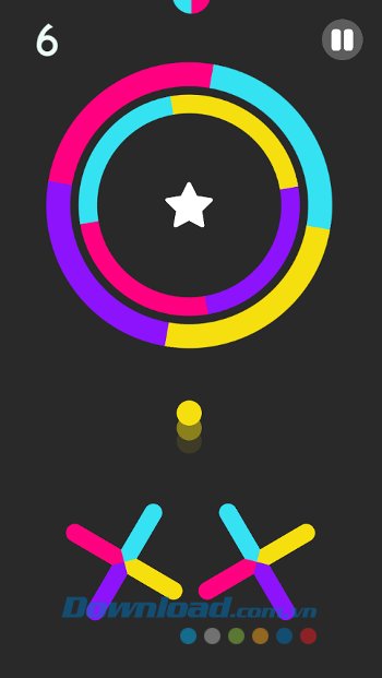Thử thách trong game Color Switch 