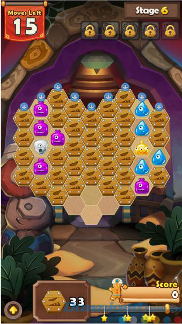 Giao diện game Hexa Blast cho Windows Phone