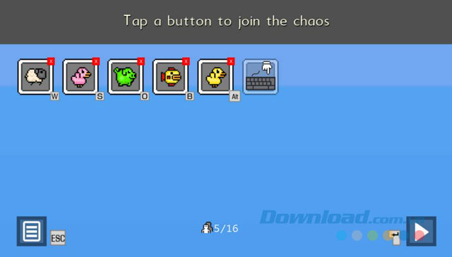 Tối đa 16 người chơi