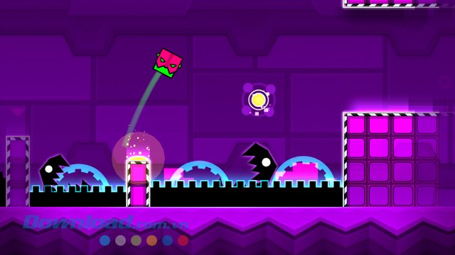 Geometry Dash Meltdown online là một game arcade đi cảnh 2D chủ đề âm nhạc